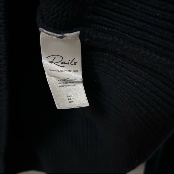 Rails Shae Knit Navy Blue Polo Sweater - Picture 4 of 6